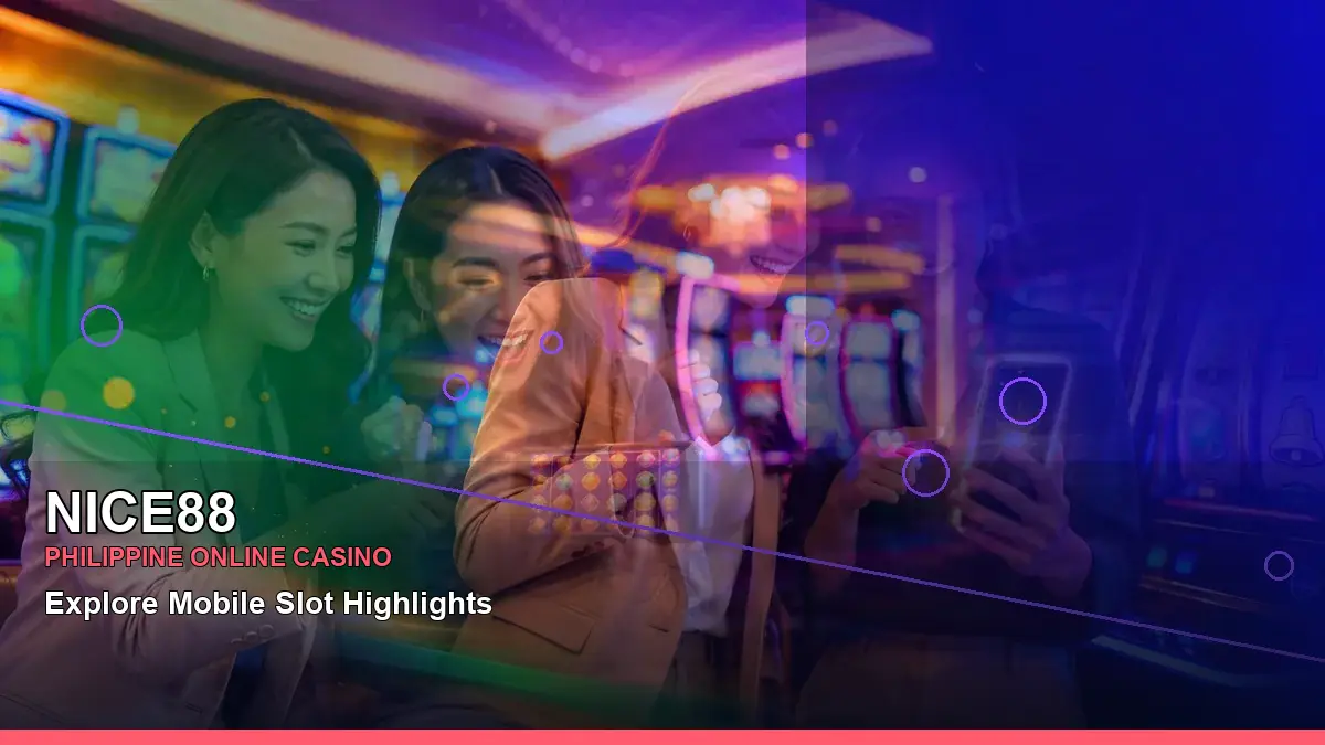 NICE88 burst free spins slot games featuring an adult Filipina casino host with a right-diagonal composition — view 2