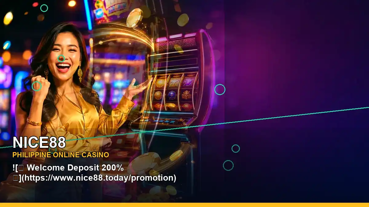 NICE88 play phone mobile casino games featuring an adult Filipina casino host with a left close-up composition