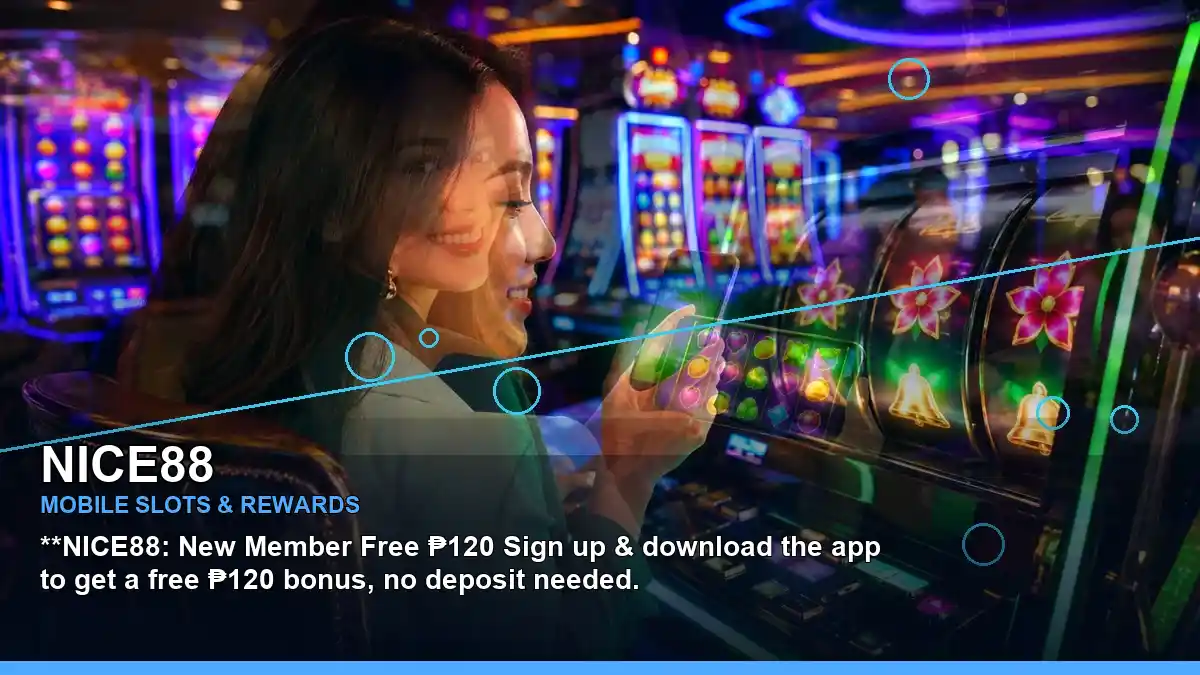 NICE88 high-energy duo online slot games in a layered collage layout for Philippine players